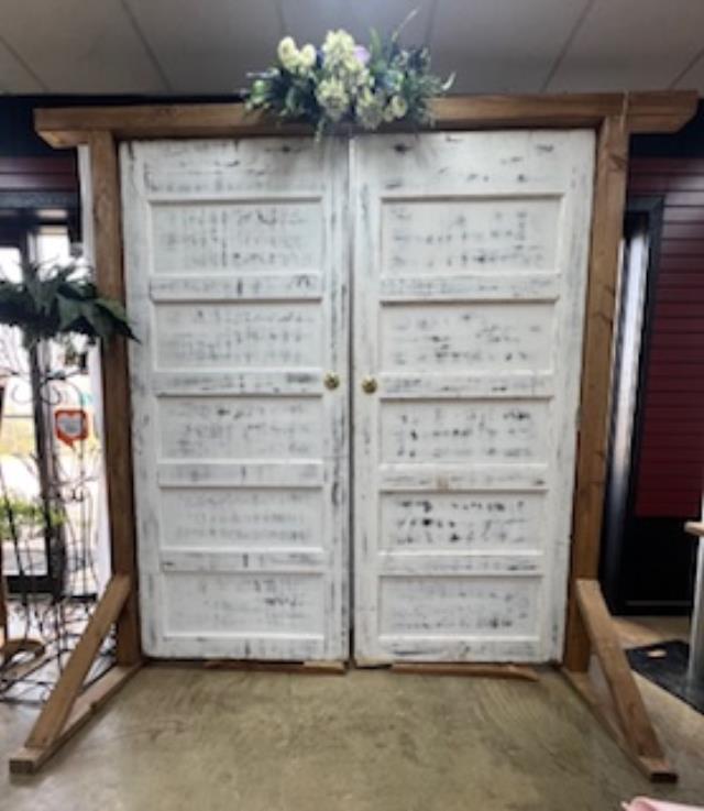 Where to rent DOOR, FRAMED WEDDING BACKDROP DBL DOOR in White Oak TX